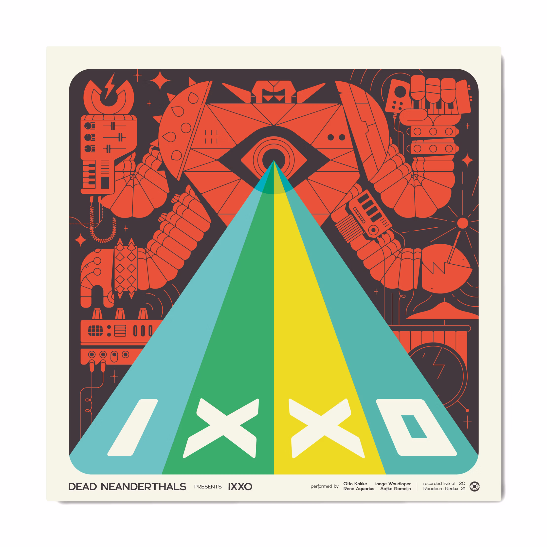 Loulou & Tummie • Dead Neanderthals record sleeve design