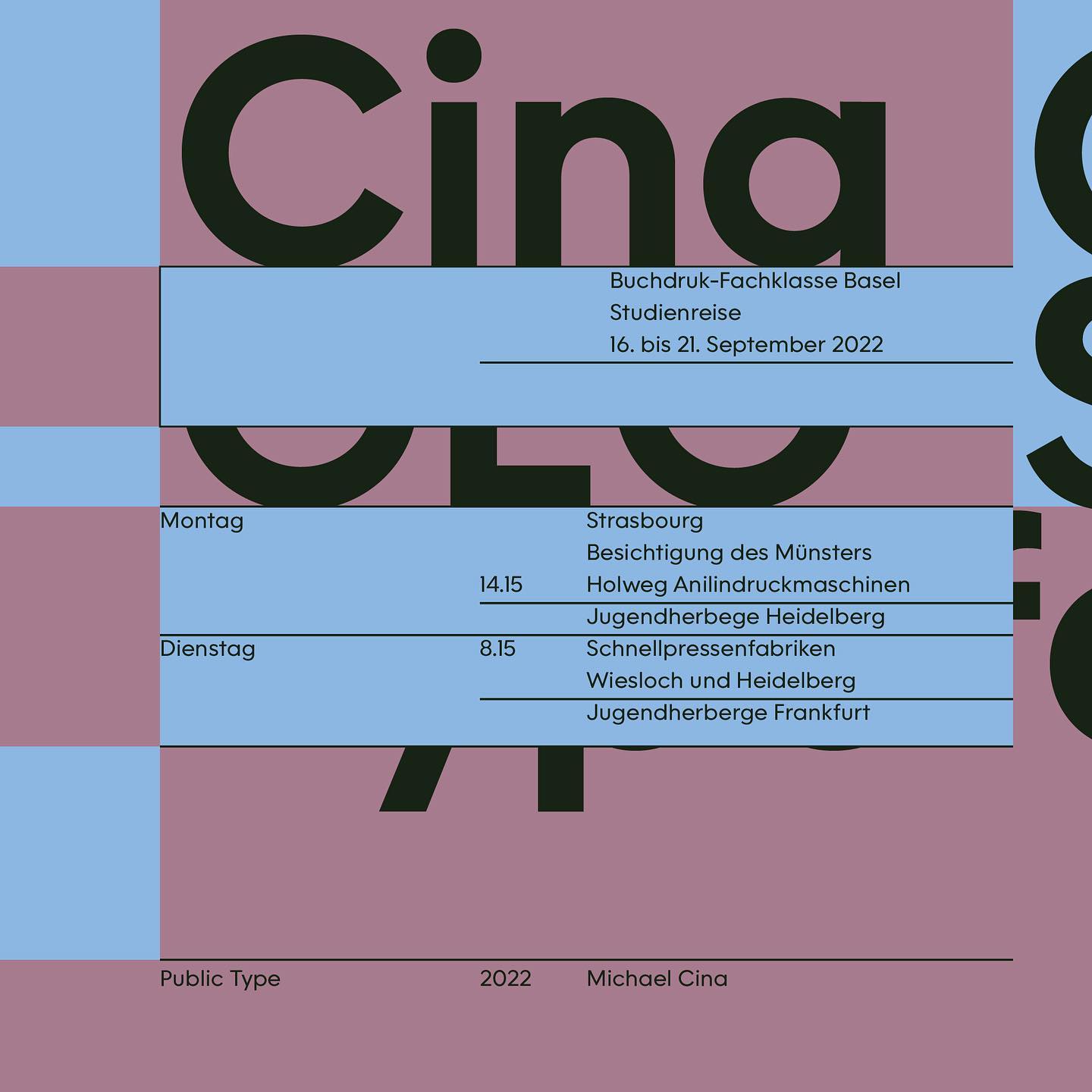 Michael Cina • Cina Geo typeface