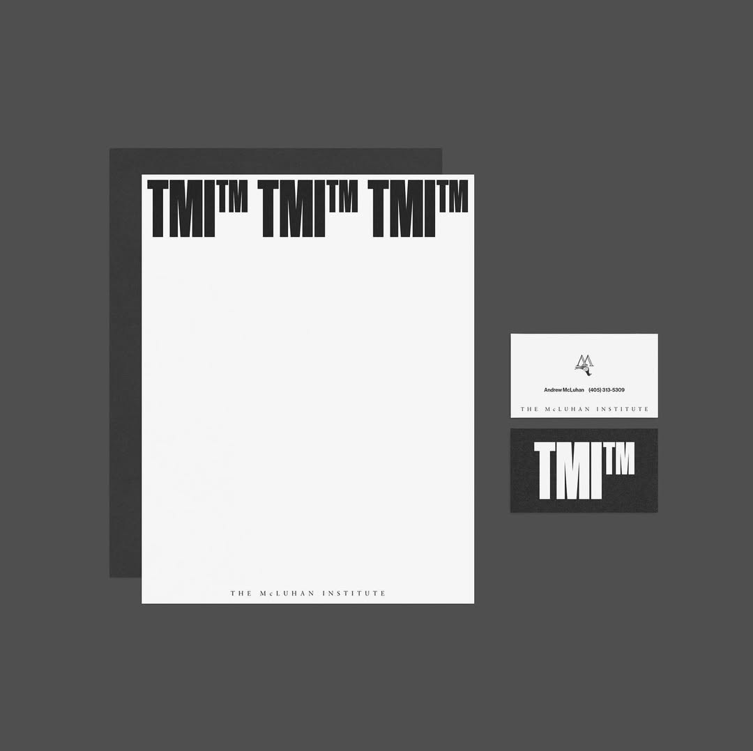 Michael Cina • The McLuhan Institute wordmark & type design