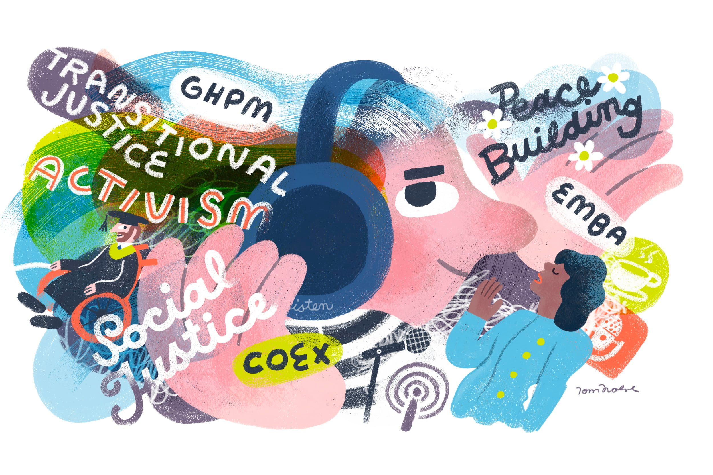 • Illustration for Brandeis University