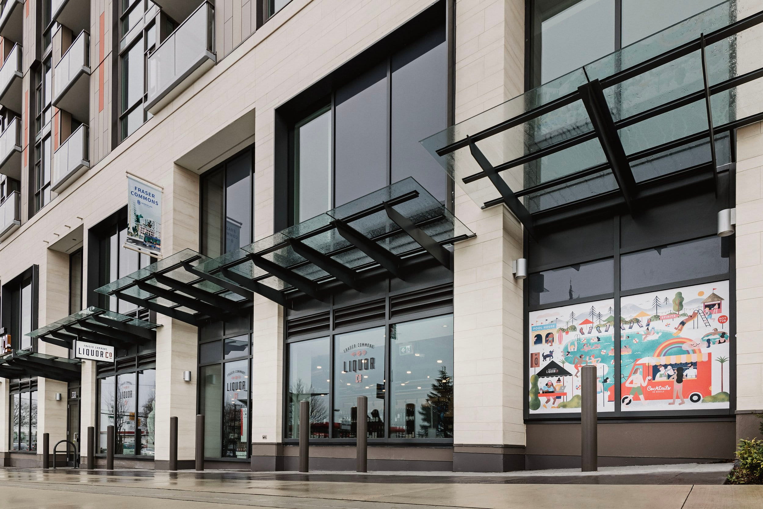 • Exterior Window Mural