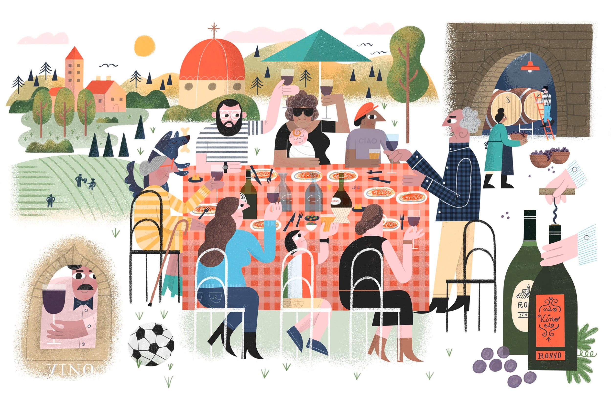 Tom Froese • Old World Wine Mural Tom Froese • Old World Wine Mural