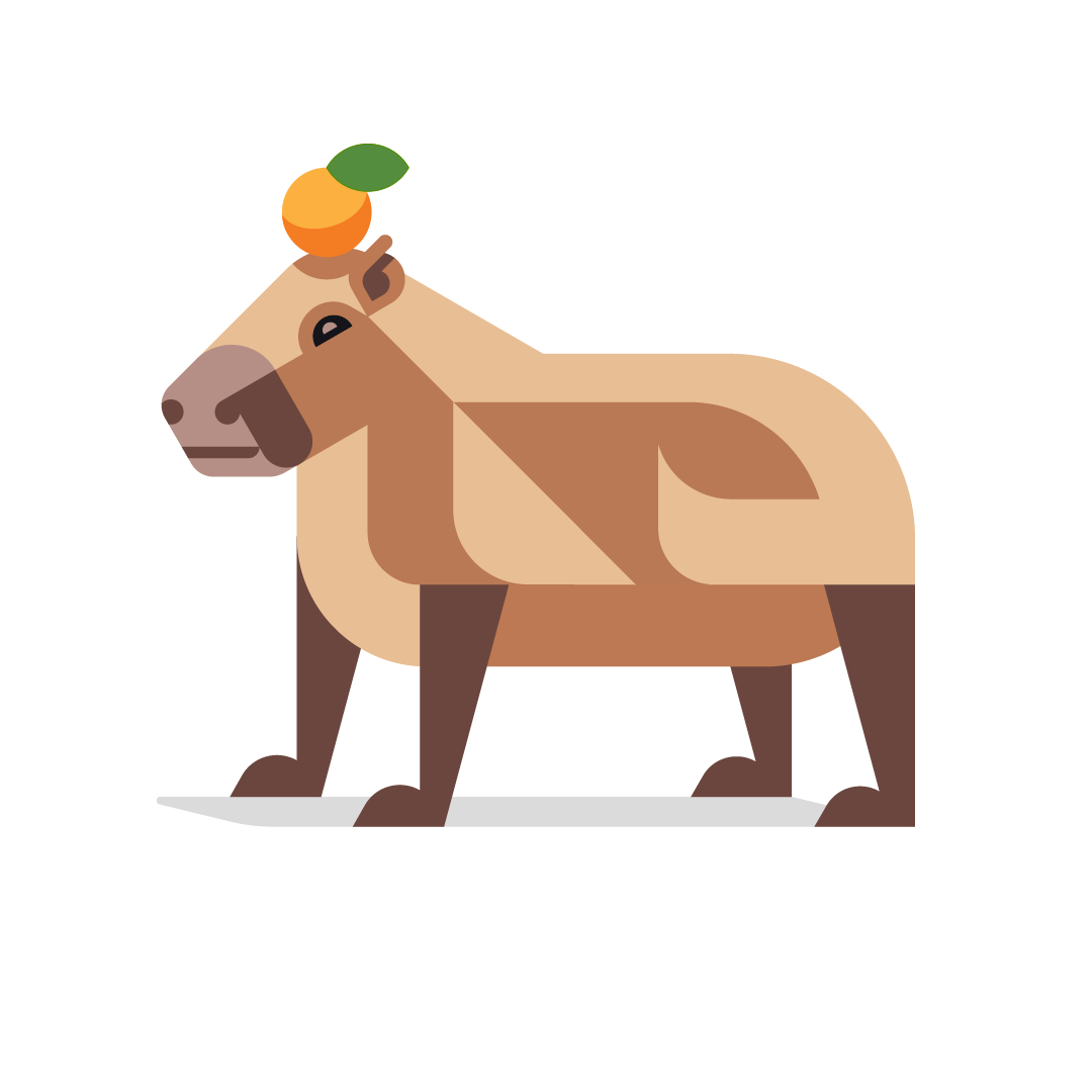• Josh Brill capybara mascot for Atono 