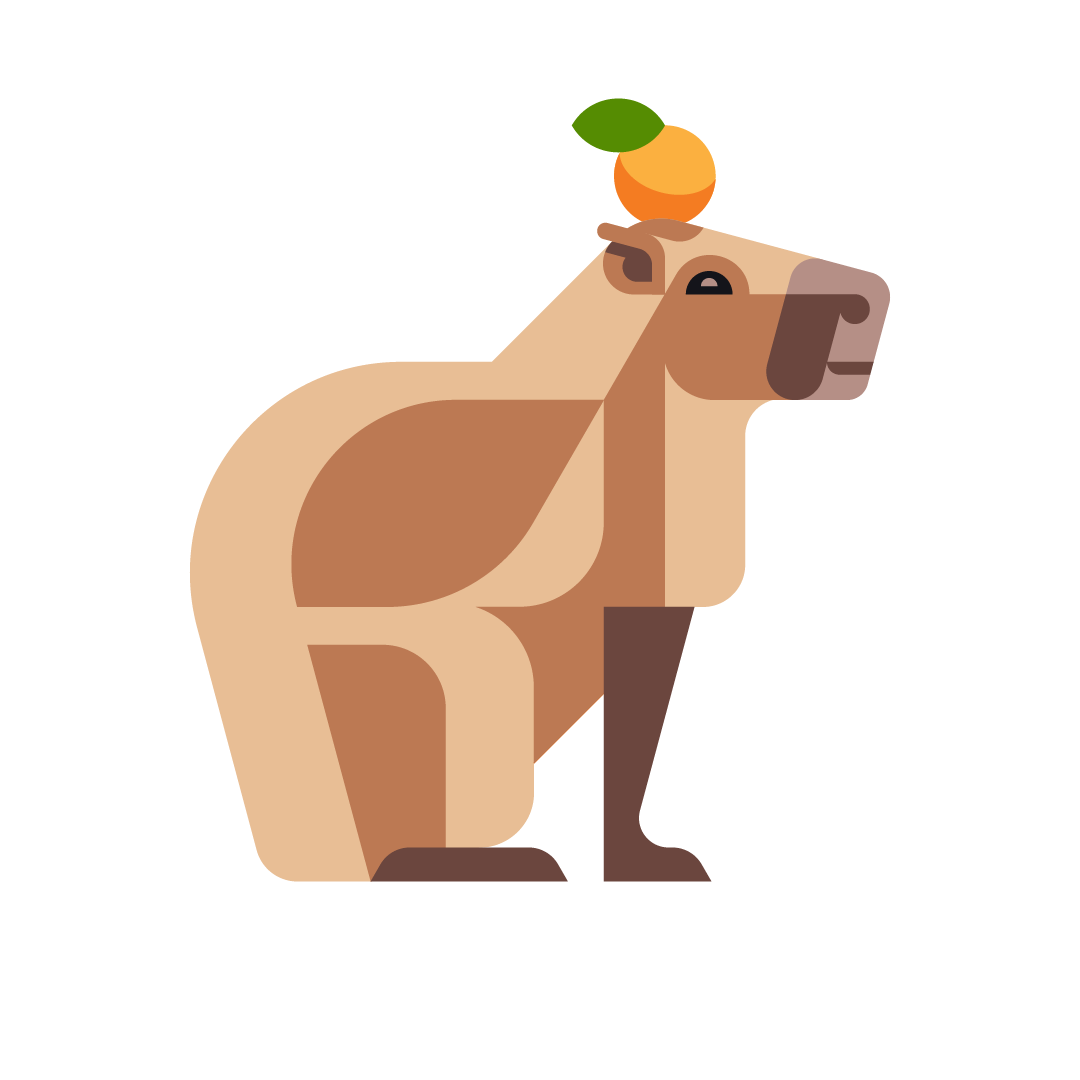 • Josh Brill capybara mascot for Atono 