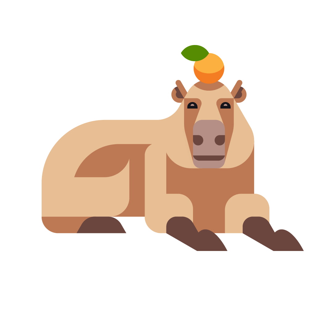 • Josh Brill capybara mascot for Atono 