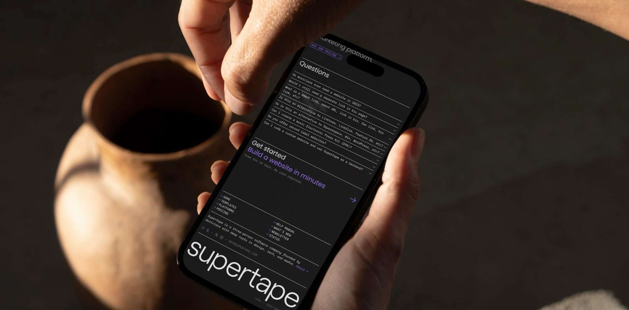 Michael Cina x Supertape - Mobile App design