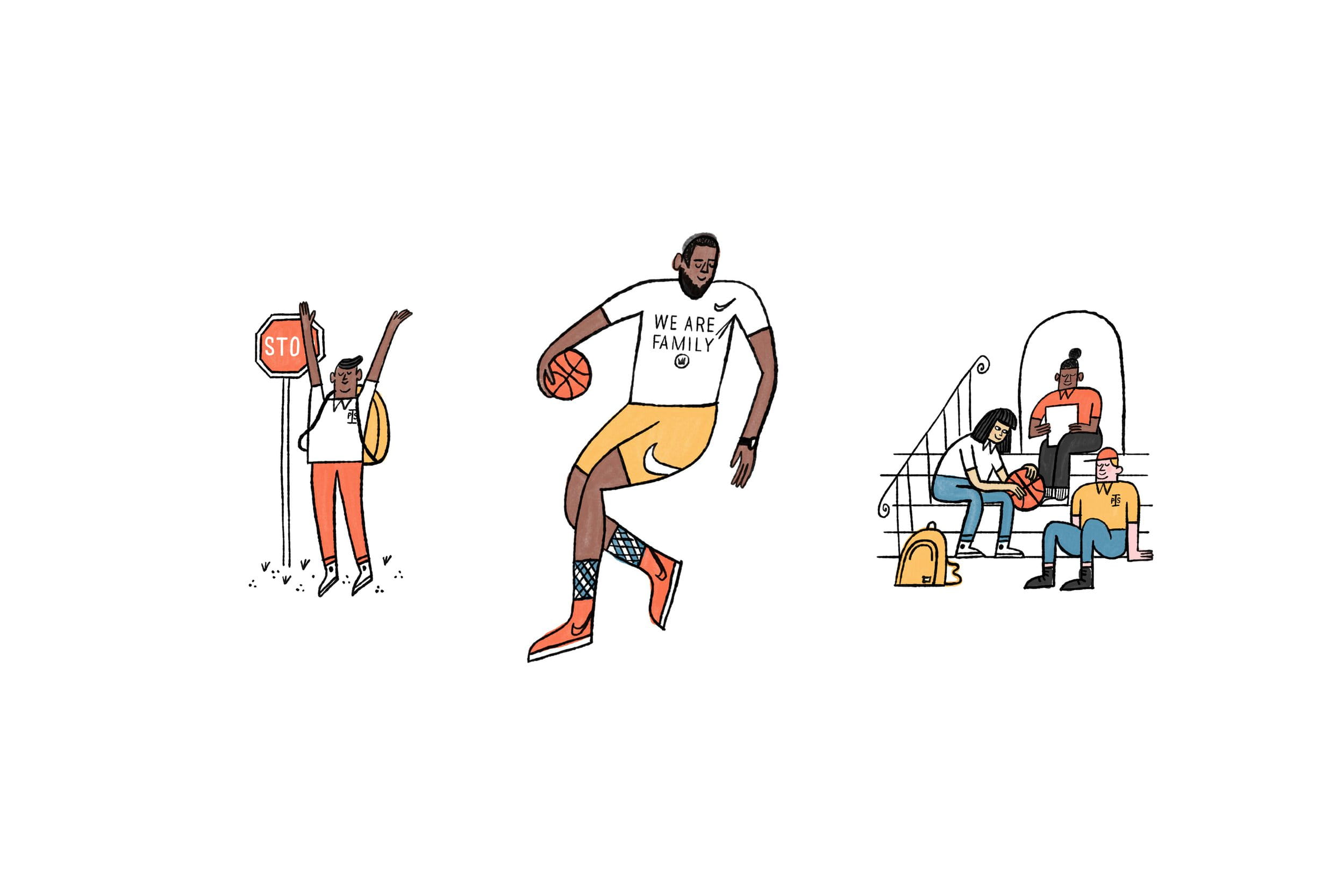 Tom Froese x Graduate Hotels - Character Illustrations